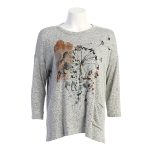 "Whimsical" Soft Knit Tunic Top - GB1-1632 - Size XL Only!