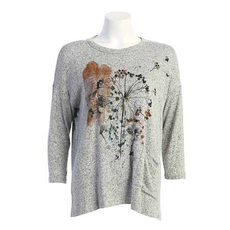"Whimsical" Soft Knit Tunic Top - GB1-1632 - Size XL Only!